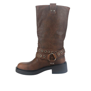 BOTA CHALADA 38-BIKER-6 CAMEL