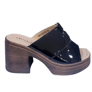 SANDALIA DEGAS TW-0122 BLACK PAT