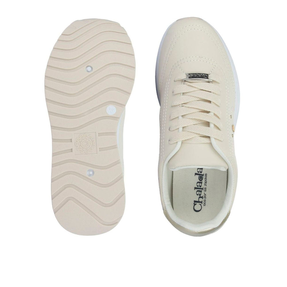 ZAPATILLA CHALADA 1-VITA-7 CREMA
