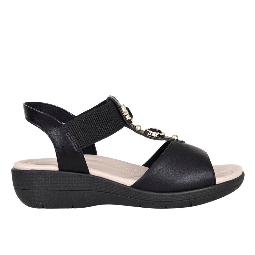 SANDALIA PICCADILLY 239033 PRETO/PRETO/PRETO
