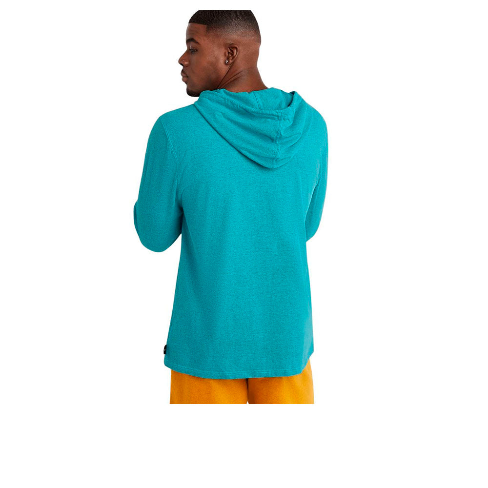 POLERON CHAMPION MIDDLEWEIGHT OVERDYE HOODIE S63315586EIA ELECTRIC CYAN VINTAGE HEATHER