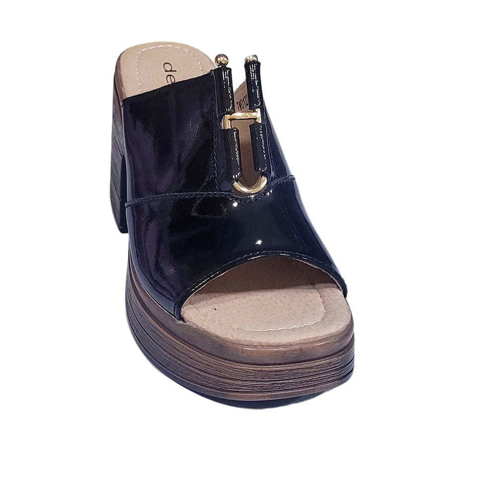 SANDALIA DEGAS TW-0122 BLACK PAT